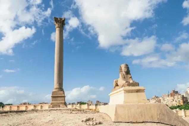 Pompey’s Pillar day trip to Alexandria from Cairo